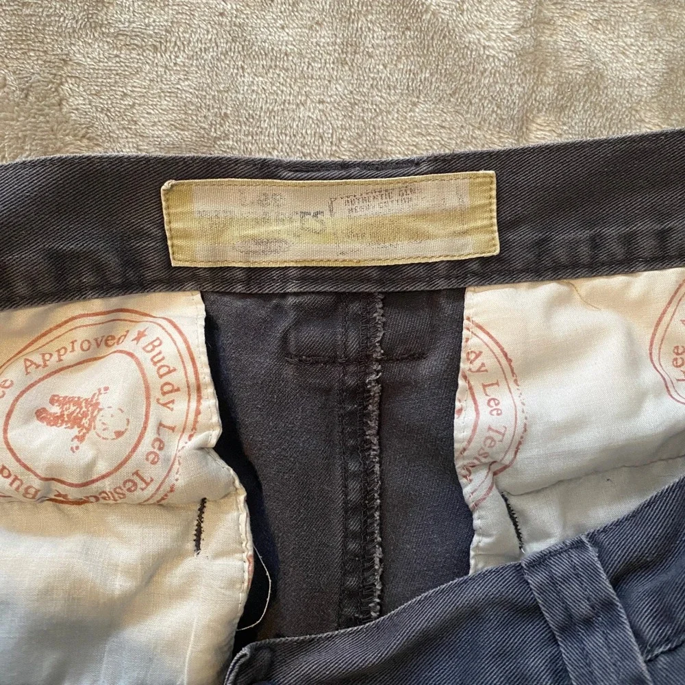 Vintage Lee Dungarees‎ Can't Bust Em Cargo Shorts Sz 32 Dark Gray Relaxed Skater